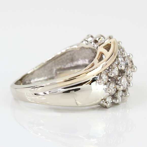 14k Yellow Gold 21-Diamond Ring - Picture 5 of 8